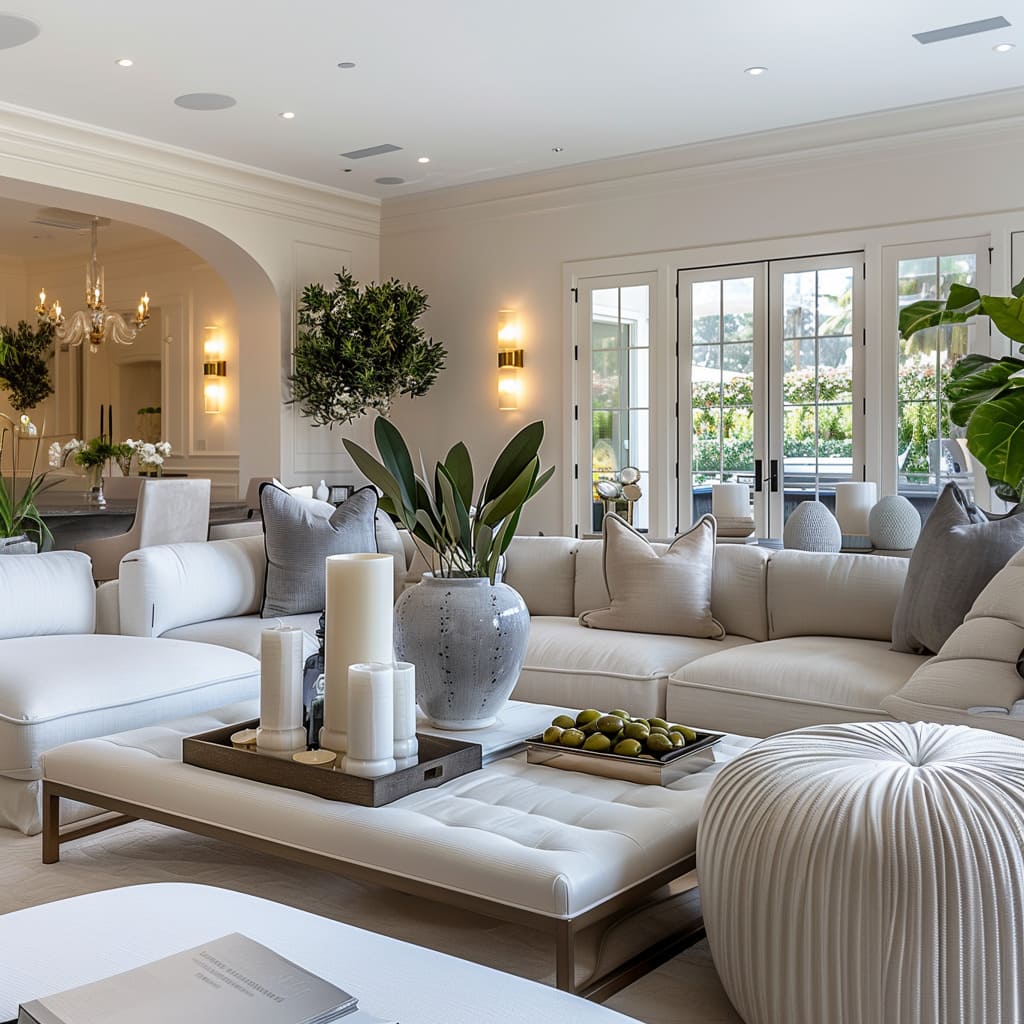 Interior design tips incorporate stylish lounge room features to enhance the overall aesthetic of the living space