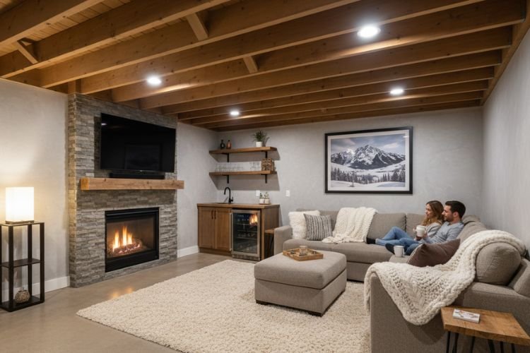 Basement for Cold Weather Living Basement for Cold Weather Living