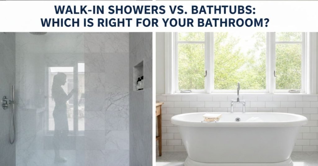 Walk In Showers vs. Bathtubs