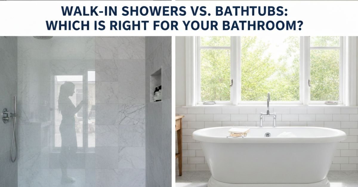 Walk In Showers vs. Bathtubs