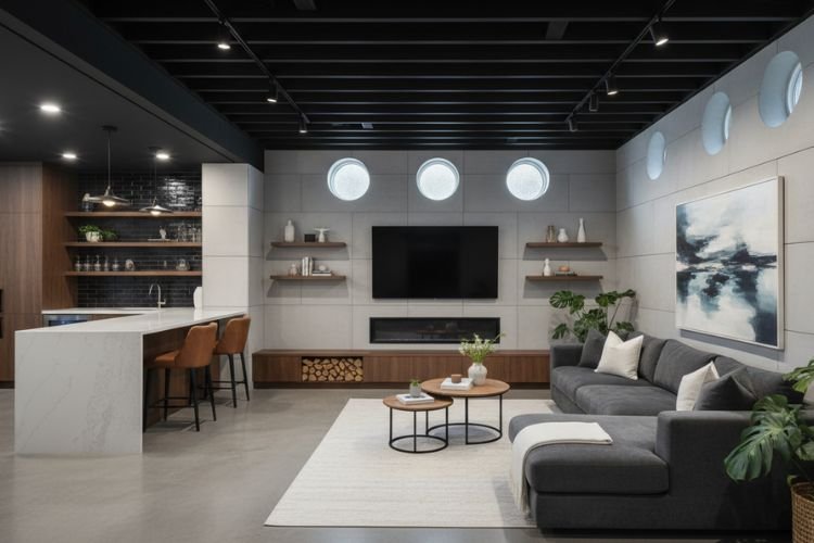 Modern Basement Design Modern Basement Design