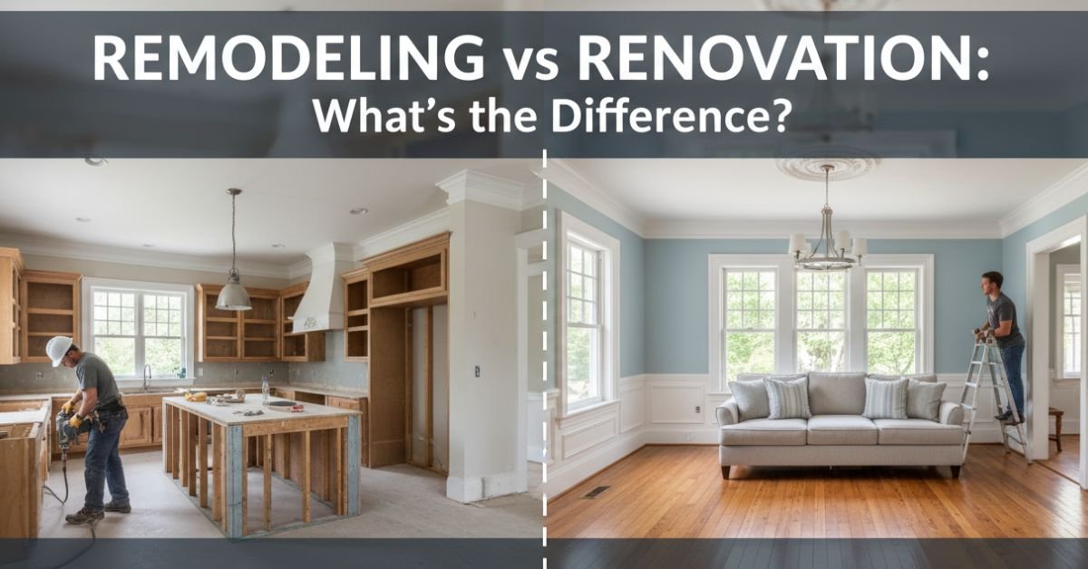 Remodeling vs Renovation